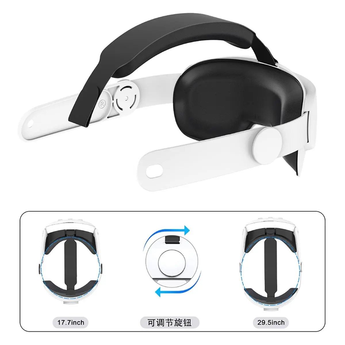 Y60A NEW-For Meta Quest 3 Nine-Piece VR Storage Bag Set Headset, Controller, and Main Unit Silicone Protective Covers White