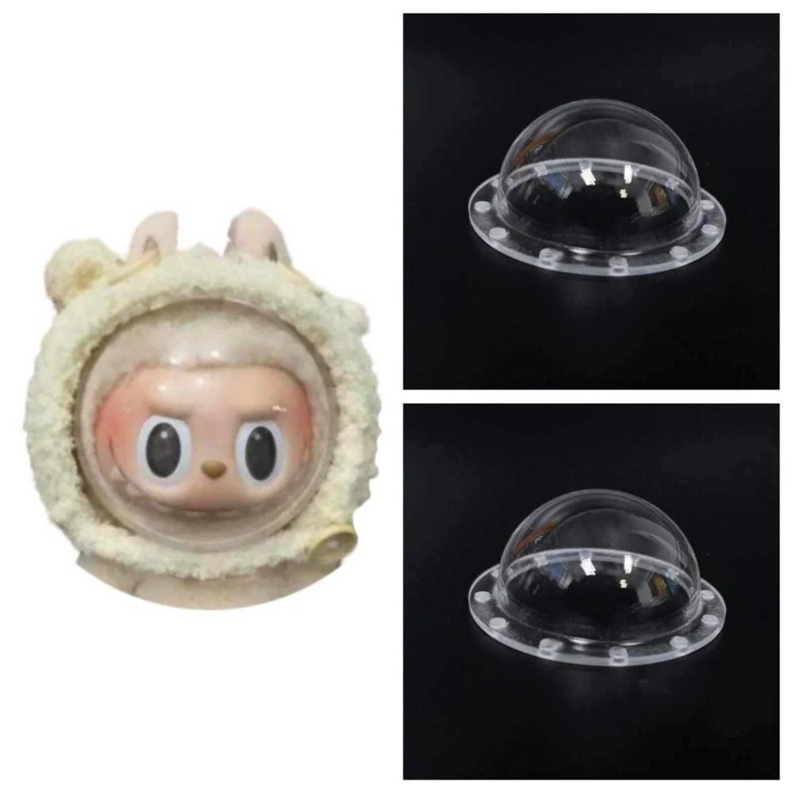 

70mm Doll Protective Clear Cover Transparent Mini Plush Doll Storage Box Suitable For Anime Pouch Display Home Storage Supplies