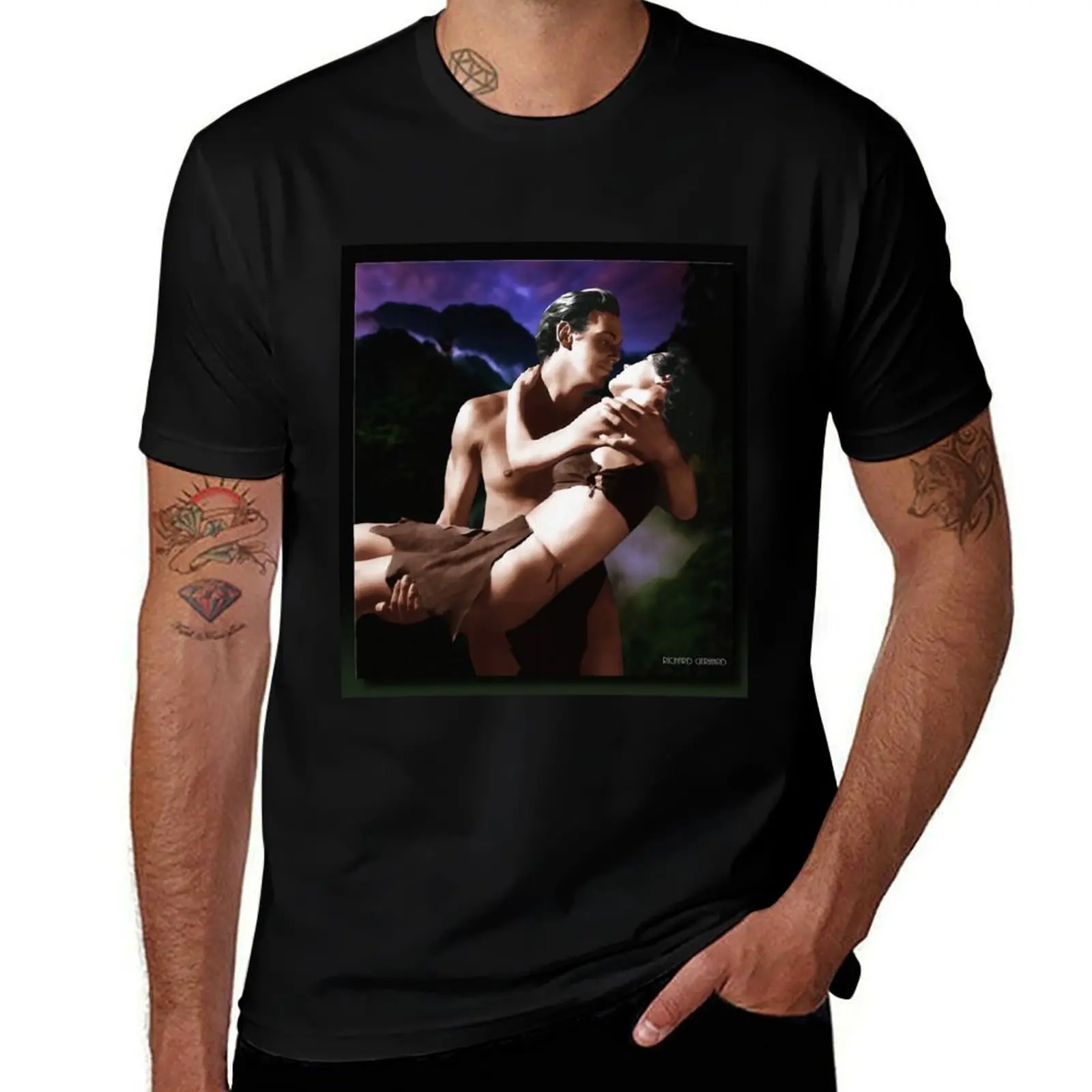 

Tarzan and Jane(In Oil) T-Shirt Labor Work Casual T-Shirt