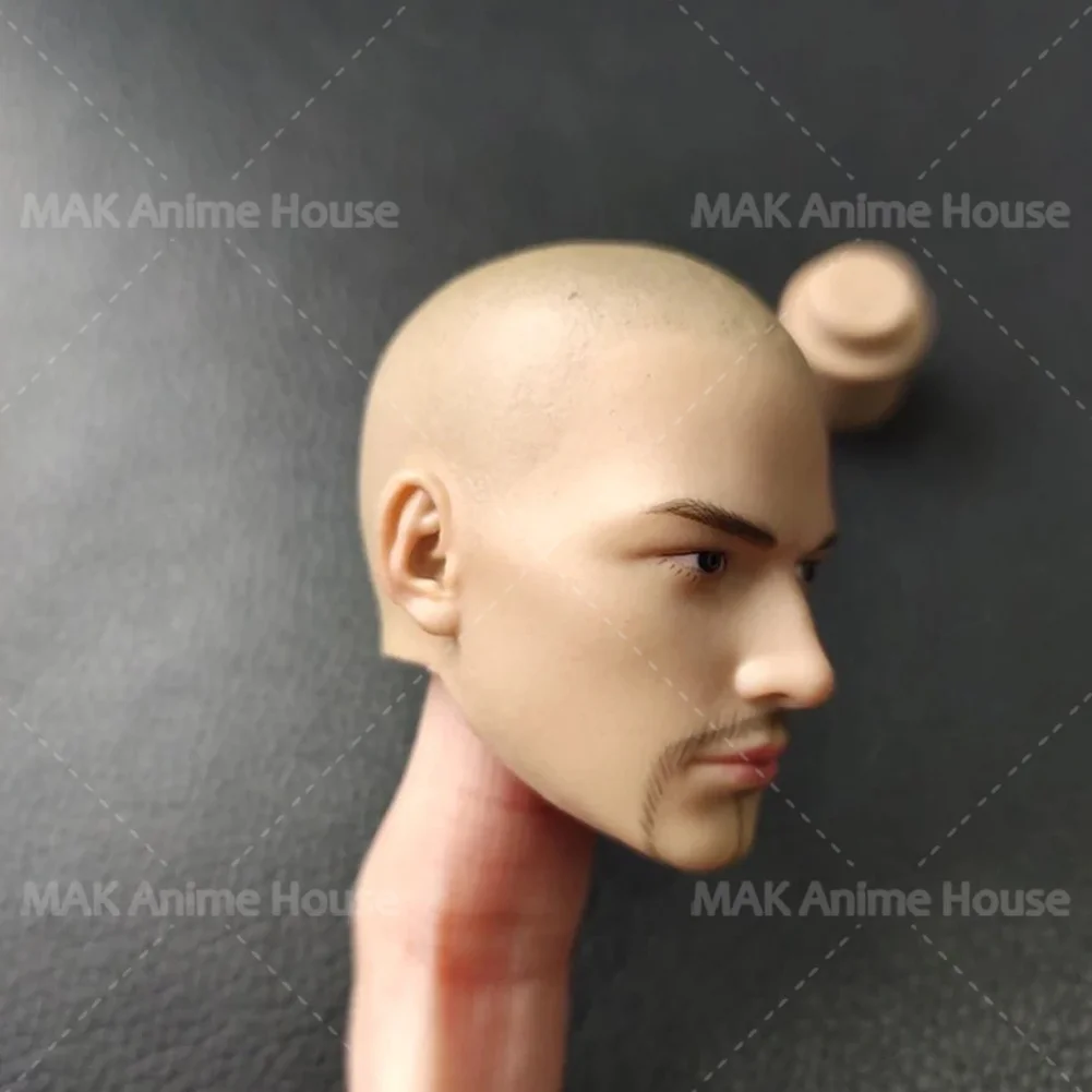

In Stock 1/6 Scale Holy Monk Head Sculpt Bald Man PVC Asia Head Carving Model Fit 12'' MalSoldier Action Figure Body Dolls Toy