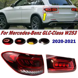 Car Taillight Assembly For Mercedes-Benz GLC Class W253 GLC200L GLC260L GLC300L 2020-2021 Car LED Rear Tail Light Brake Fog Lamp