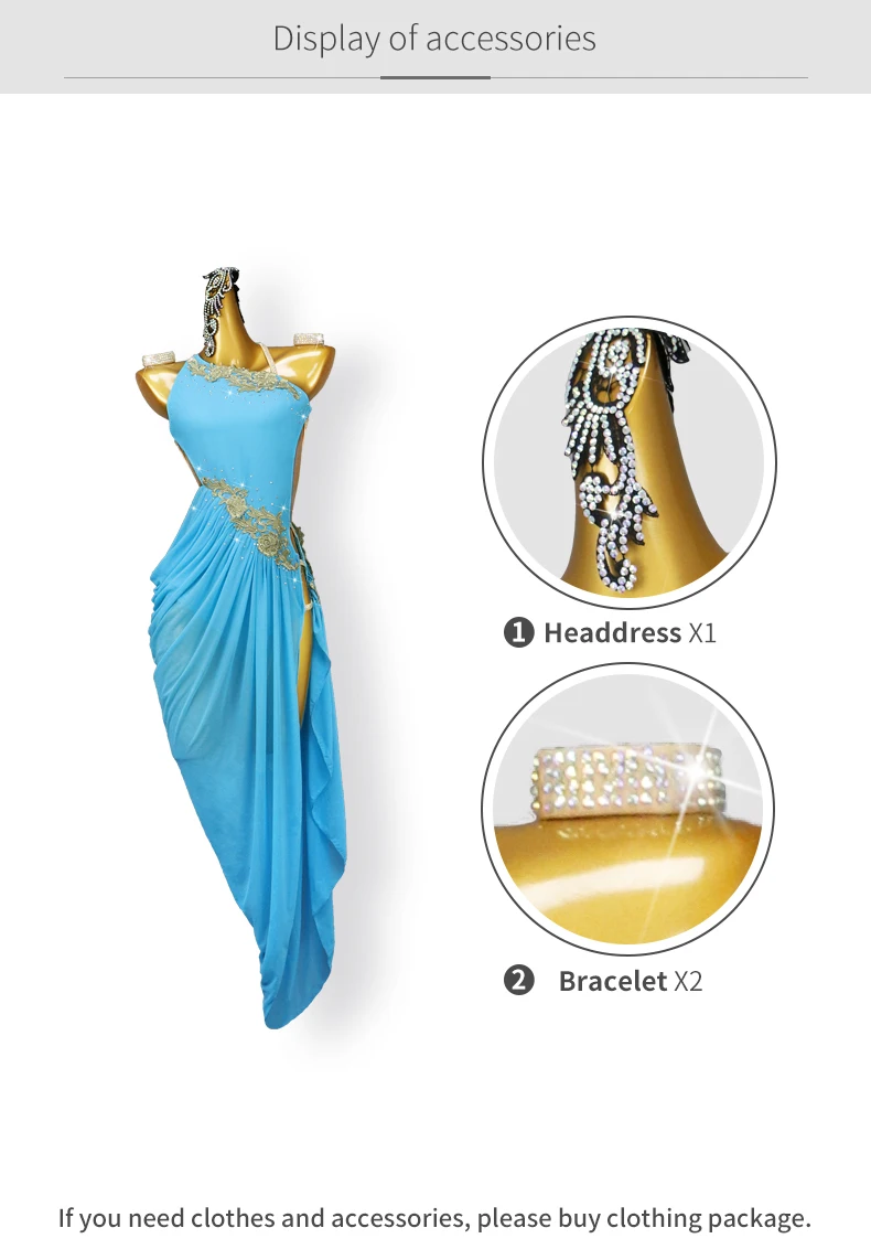 Neues Latein-Tanzkleid Damen Abendkostüme 2026 Mädchen Party Lange Kleidung Sexy Anzug Wettbewerb Erwachsene Elegante Abschlussball-Tanzkleidung – Detail 5