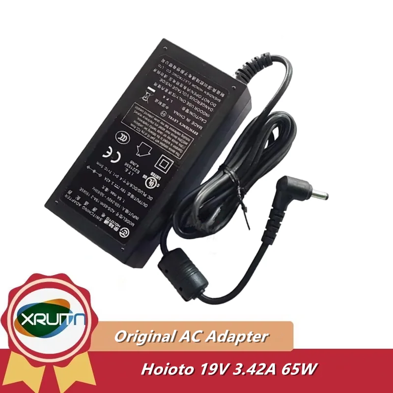 Genuine Hoioto 19V 3.42A AC Switching Adapter Charger ADS-65HI-19A-2 ADS-65HI-19A-1 19065E  4.0*1.7mm/ 5.5*2.5mm/ 5.5*1.7mm