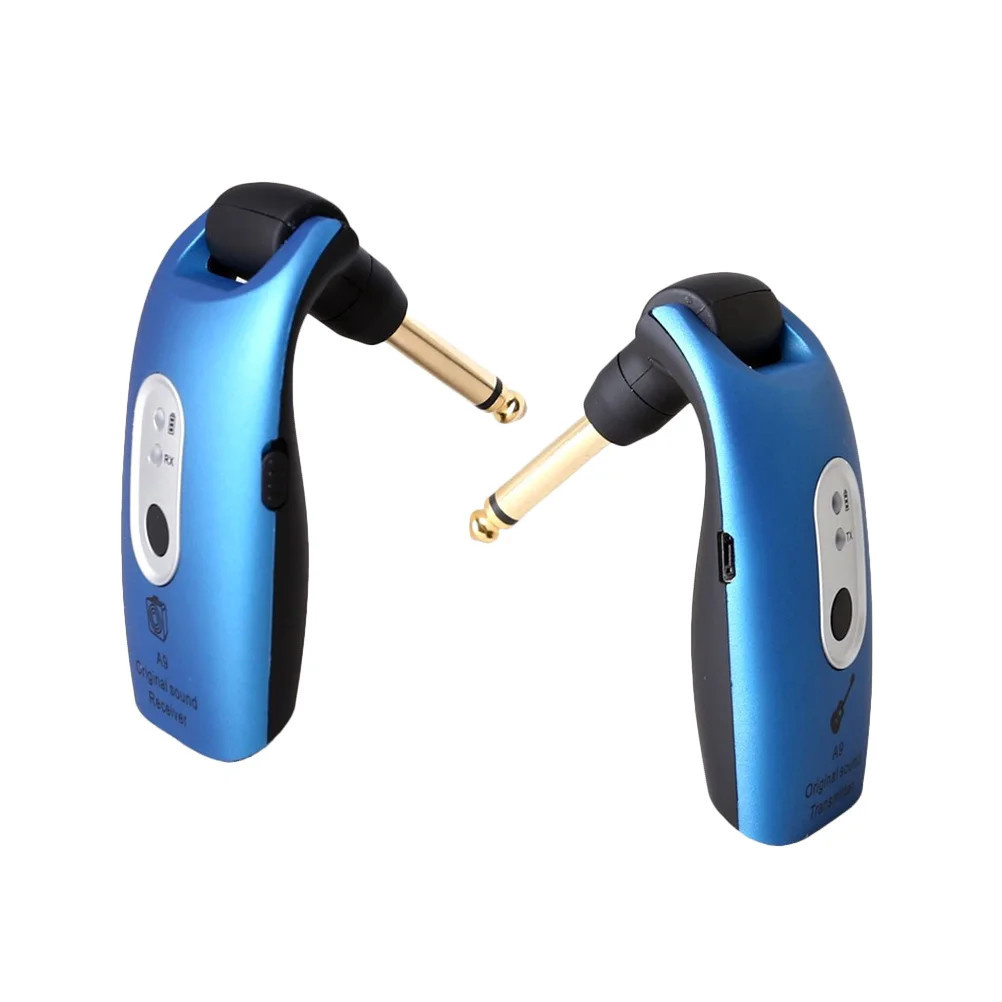 

2.4ghz Wireless Guitar Receiver USB Rechargeable Long Life Rotatable Plug Wireless Transmitter System for Electric