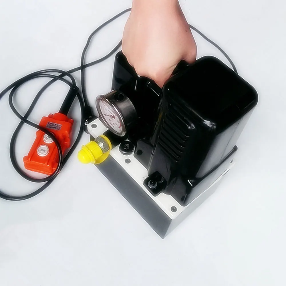 1200W 2L 미니 휴대용 전기 유압 펌프 스테이션 오일 압력 측정 도구 유압 오일 고압 펌프