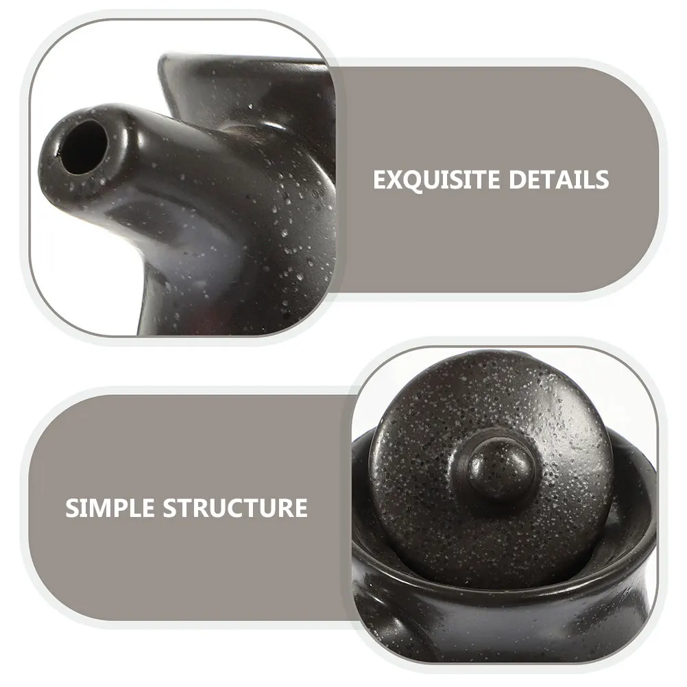 

2Pcs Japanese Style Ceramic Soy Sauce Bottles Oil Vinegar Dispensers Multipurpose Sauce Dispenser Japanese Vinegar Bottle