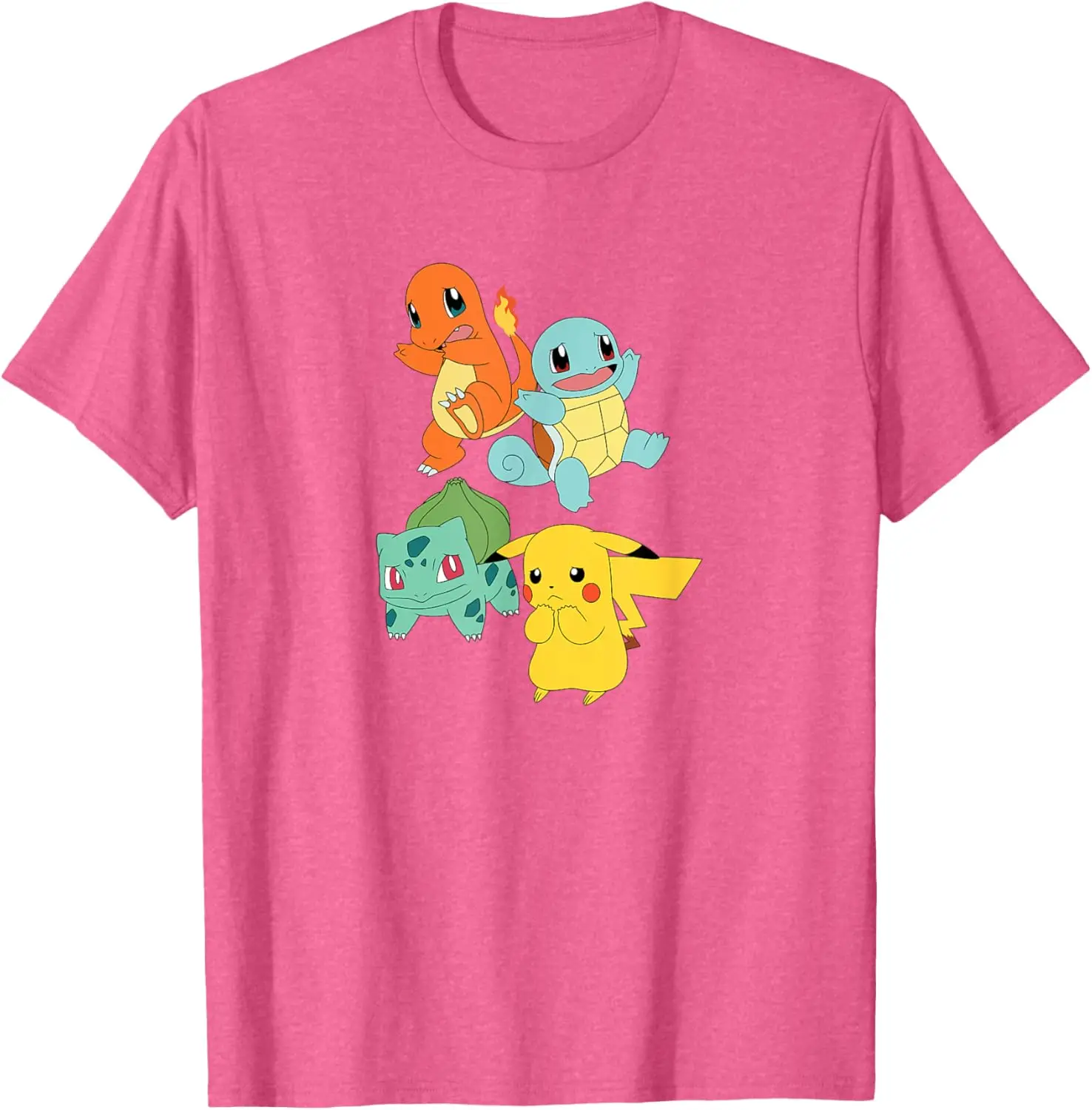 Pokémon - Pikachu Bulbasaur Squirtle Charmander T-Shirt