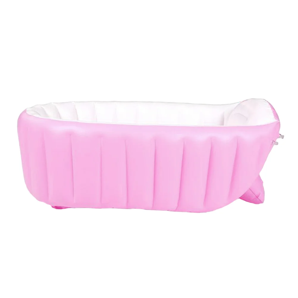 

Thicken Inflatable Baby Bathtub Portable Swimming Pool Kid Infant Toddler Foldable Shower Basin Shower Pool ( )