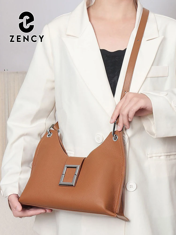 Zency Luxury French Designer Handbags Purses Fashion Women Leather High Quality Shoulder Bag Messenger Bag Ladies Underarm Bag