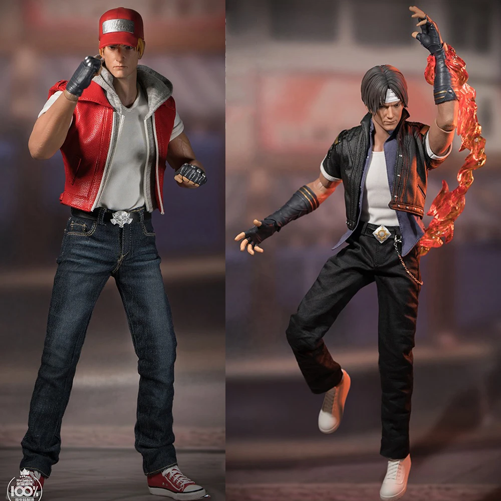 WorldBox KF-097&098 1/6 Scale Classic Arcade Game Male Soldier Kyo Terry Bogard 12'' Full Set Collectible Action Figure Model