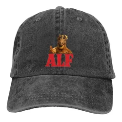 Alf-ユニセックスのアニメーションされた色とりどりの帽子,キルティングのカウボーイキャップ,エイリアンライフの形,パーソナライズされたバイザー,男性と女性のための保護帽子