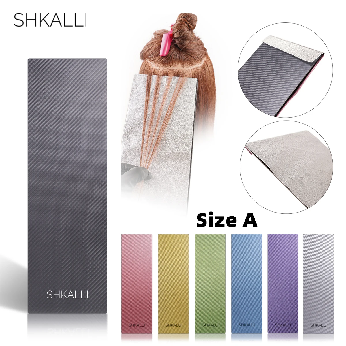 

SHKALLI Professional Carbon Fiber Balayage Board,Hairdressing Tin Foil Hiar Coloring Board,Hair tinting tools.