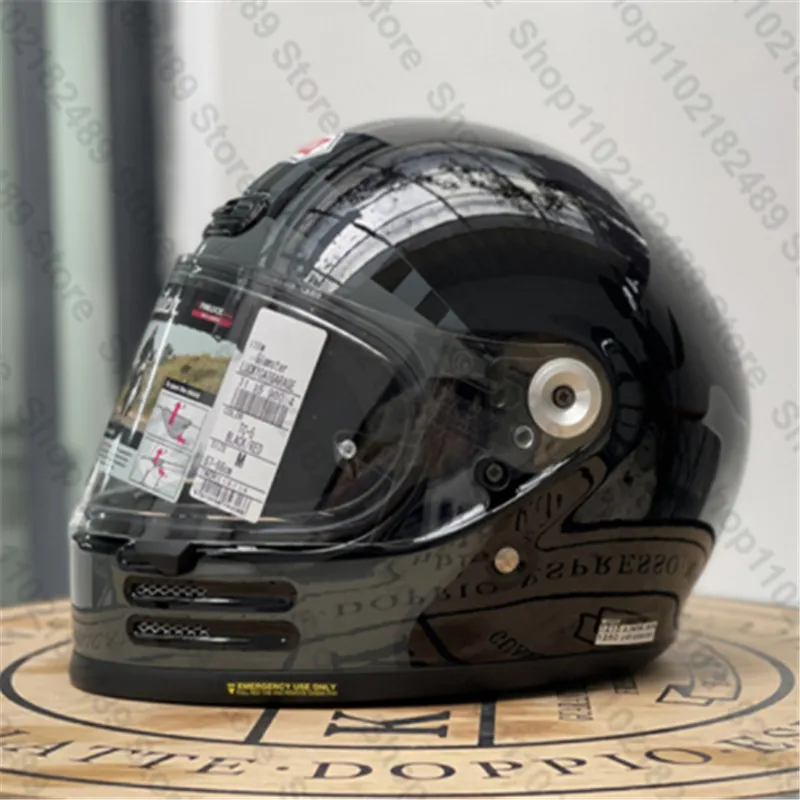 Hochwertiger ABS Vintage Lucky Cat Helm, Scooter-Integralhelm für Motorrad und Cruiser, Schutzhelm