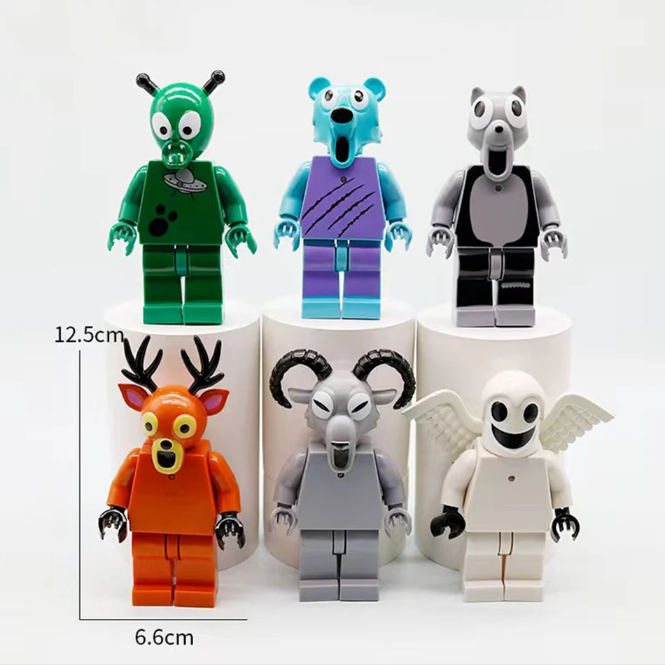 6 قطعة 99 ليال في الغابة الغزلان اللبنات مجموعة 99 ليال في الغابة الغزلان كتل للفتيات الفتيان اللعب هدايا عيد الميلاد