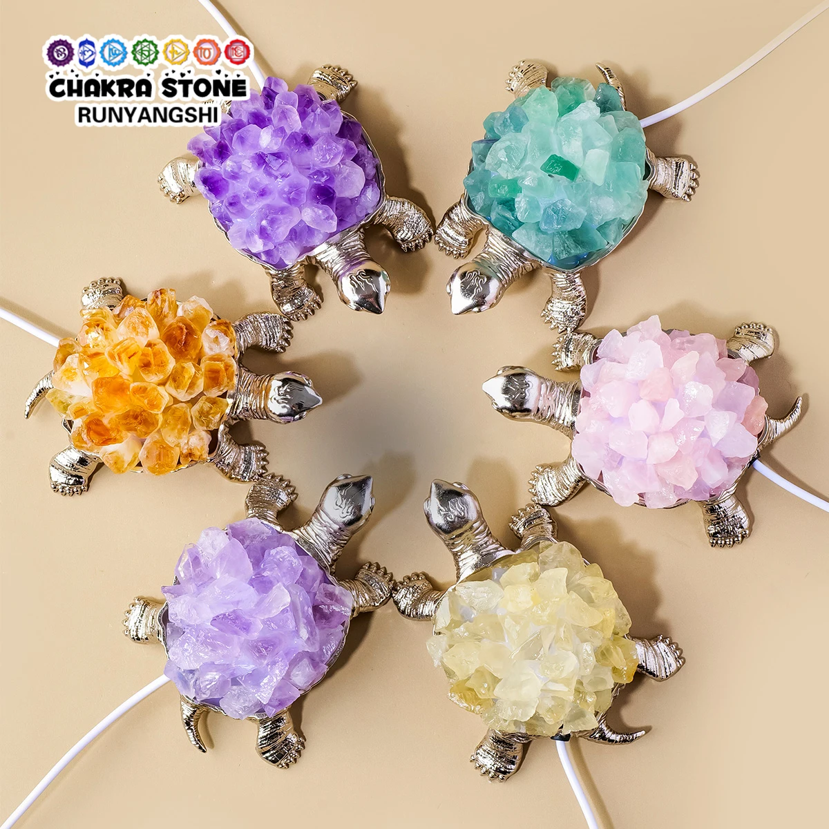 1PC Natural Crystal Turtle Night Light, Creative USB Ambient Light, Home Bedroom Decoration Gift Ornament