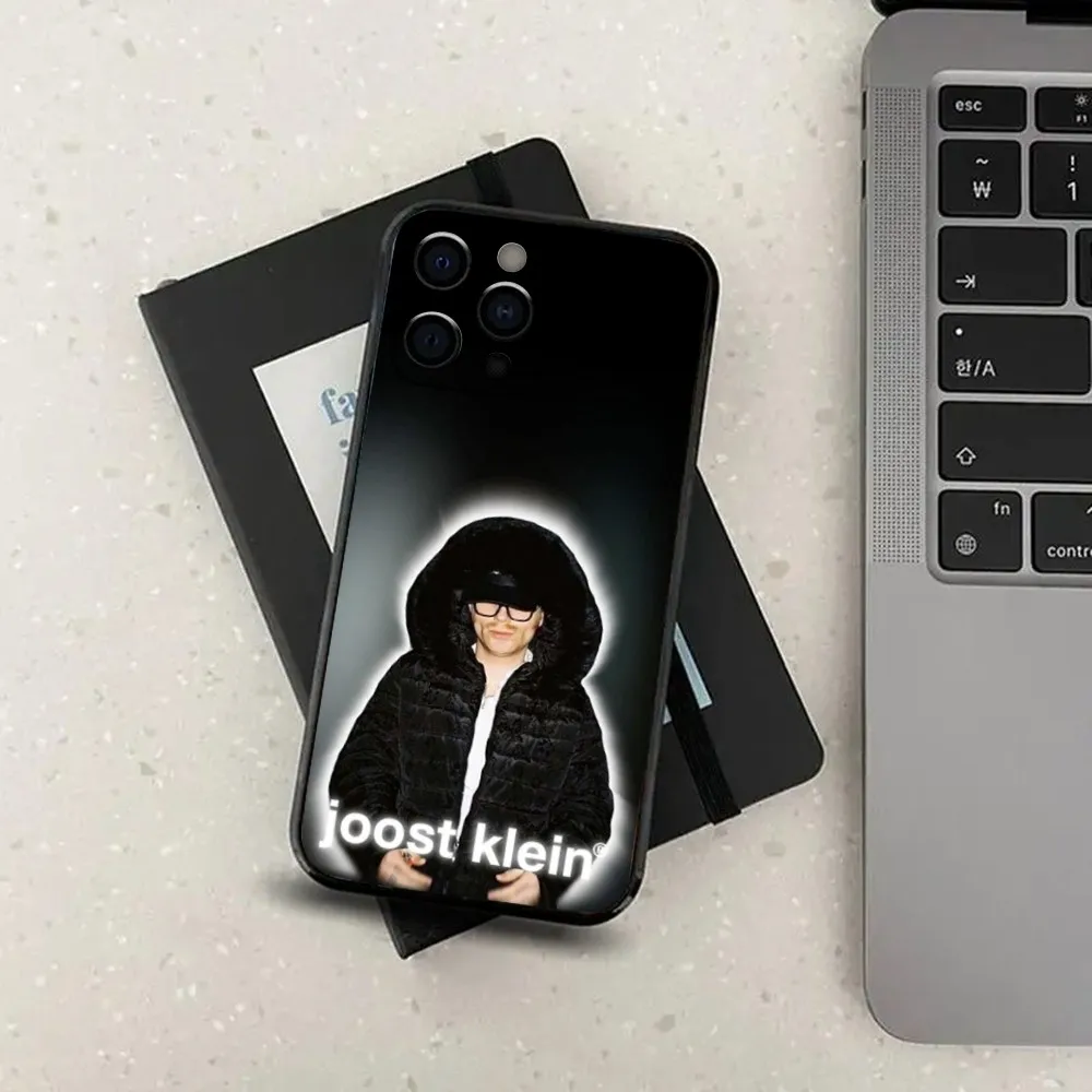 J-joost casing ponsel Rapper Klein penyanyi untuk Apple iPhone 15,14,13,12,11,Pro,X,XS,Max,XR,Plus, SAMPUL HITAM lembut Mini