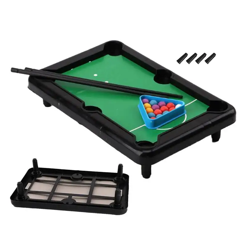 Mini Billiard Table Portable Tabletop Home Office Desk Games Mini Pool Table Tabletop Desktop Billiards Snooker Family Boad Game