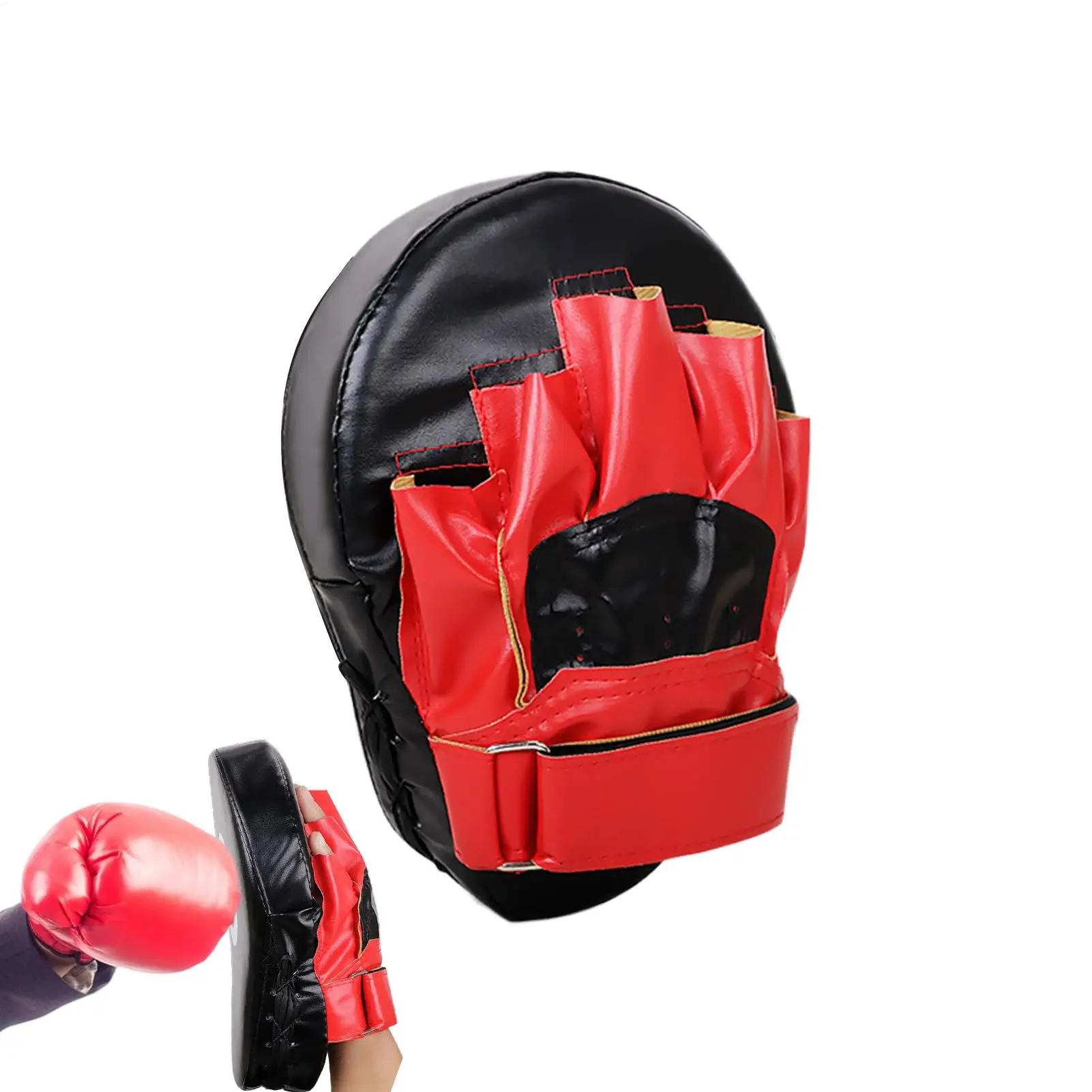 منصات الملاكمة بولي Leather الجلود المدرب كيك بوكسينغ منصات منحنية للمنزل تجريب تجريب كيك بوكسينغ الملاكمة التايلاندية الرجال النساء الكبار الاطفال الصبي #6