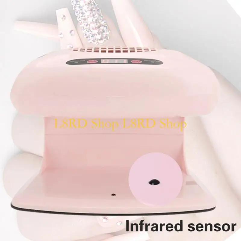 L8rd Warm en koele windnagroger nagels Poolse droger Nagel droogventilator met automatische sensoren 300W lucht nageldroger