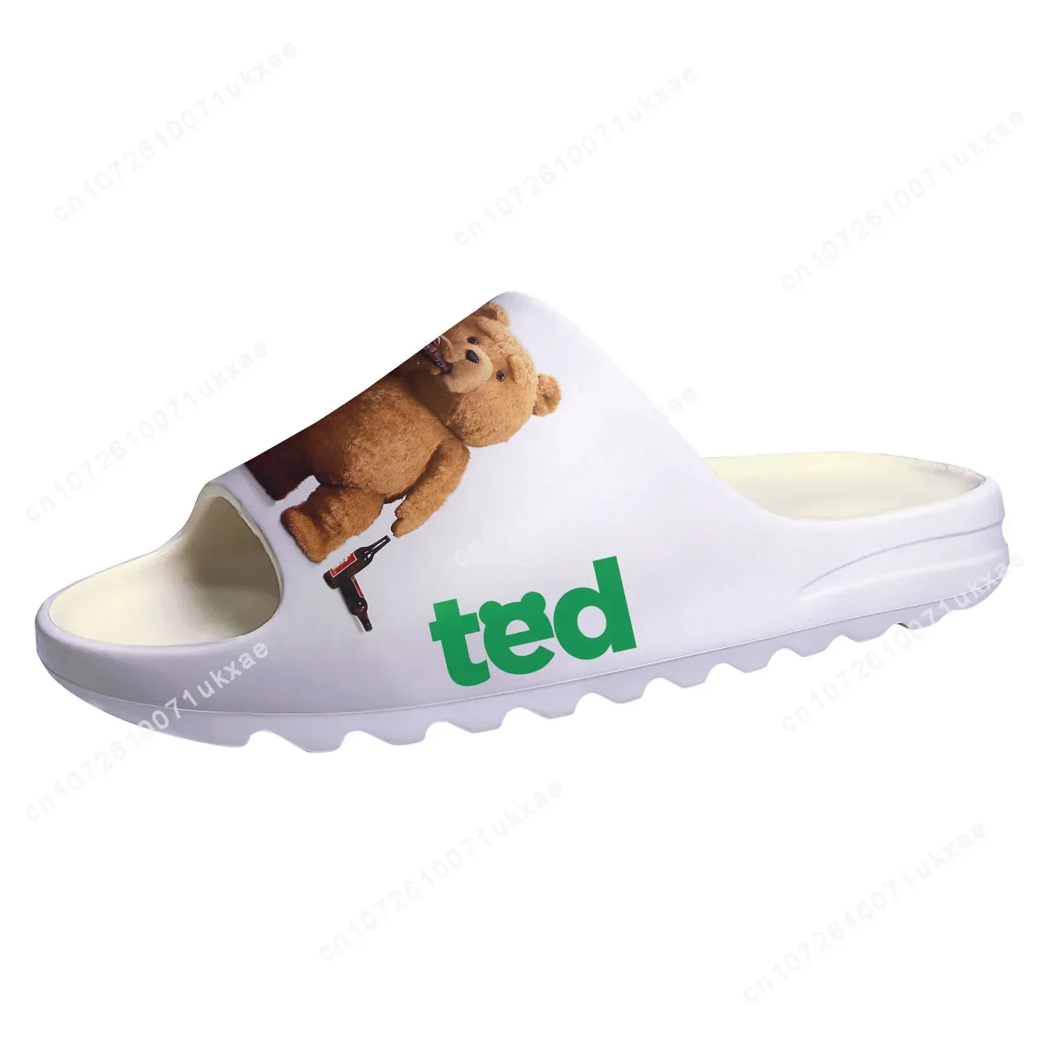 Ted Bear Movie Beer Bath Soft Sole Sllipers Home Clogs Customized Step On Water Shoes Mens Womens Teenager Step in Sandals