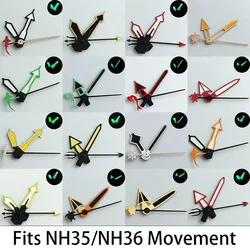 High end watch accessories watch pointer NH35 series NH36 movements super bright green pointer suitable for NH35NH 36 movement