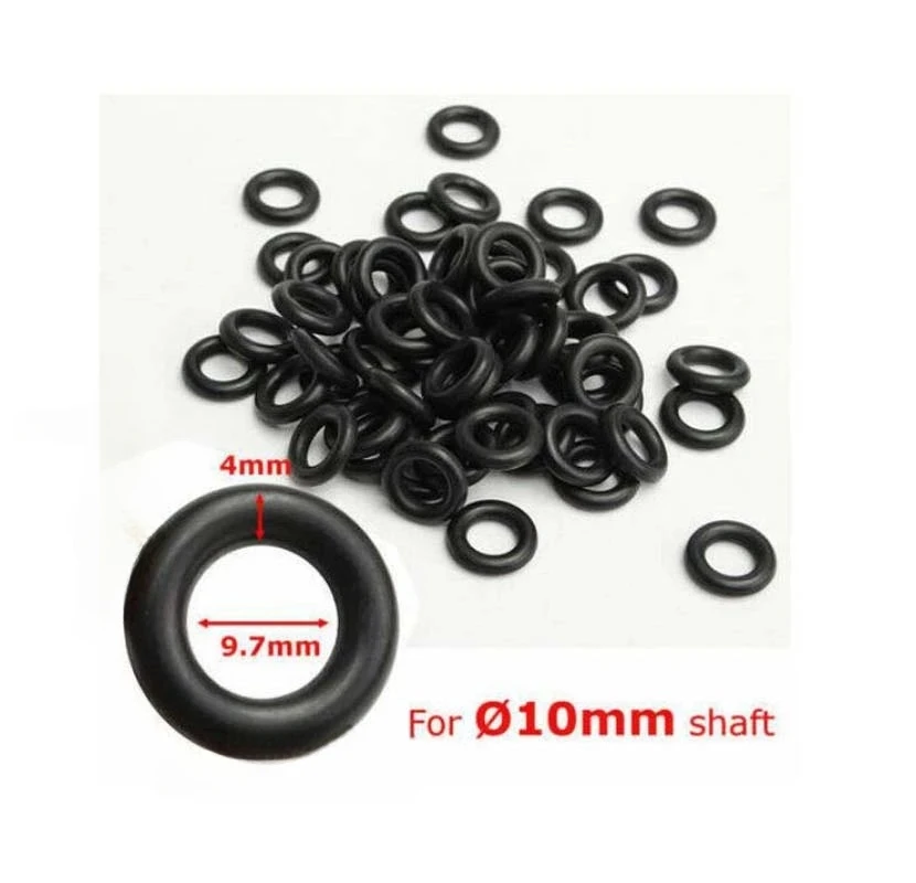 60 Pieces Of Tire Changer Pedal Parts 9.7x4 MM Air Control Valve Sealing O-Ring Accessories