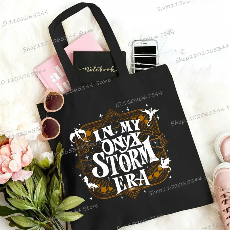 أونيكس العاصفة قماش حمل حقيبة للنساء الجناح الرابع سلسلة حقيبة يد Harajuku التنين رايدر الجزع العاصفة كتاب الهدايا حقيبة كتف الطالب #6