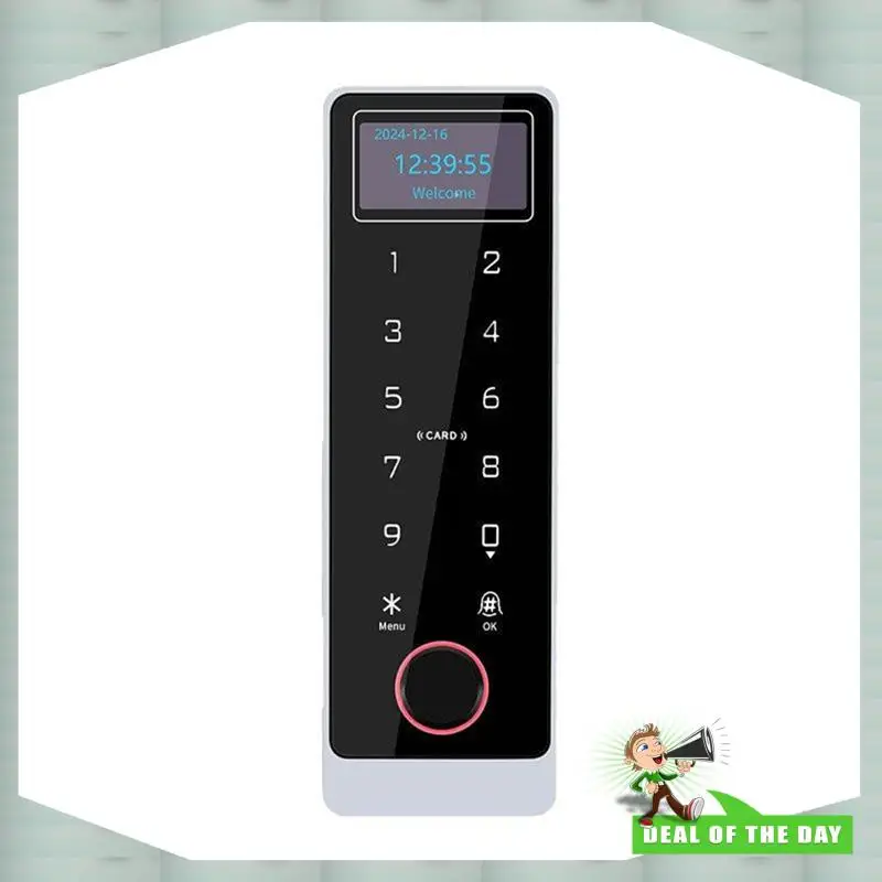 تسليم 24 ساعة شاشة LCD واي فاي وحدة تحكم قفل الباب الذكية بواسطة تويا، تدعم بطاقة IC لبصمة الإصبع NFC، IP67 المقاومة للماء، AP