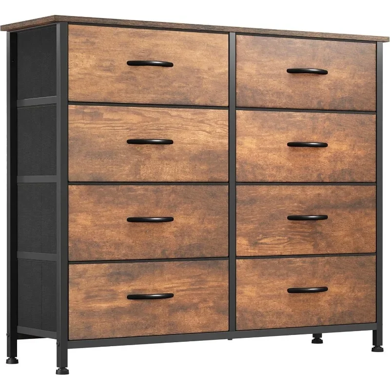 

8 Drawers Fabric Dresser, Furniture Storage Tower Cabinet, Organizer for Bedroom, Living Room, Hallway, Closet