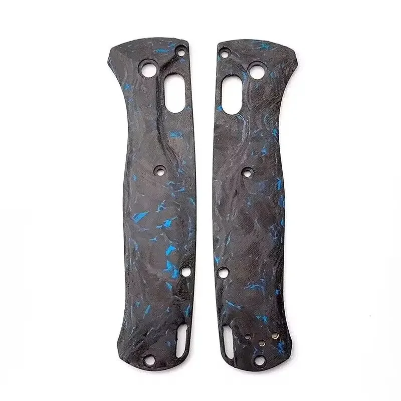 2 Colours 1 Pair Custom Made DIY Full 3K Carbon Fiber Material Knife Handle Scale For Benchmade Bugout 535 Knives Accessories