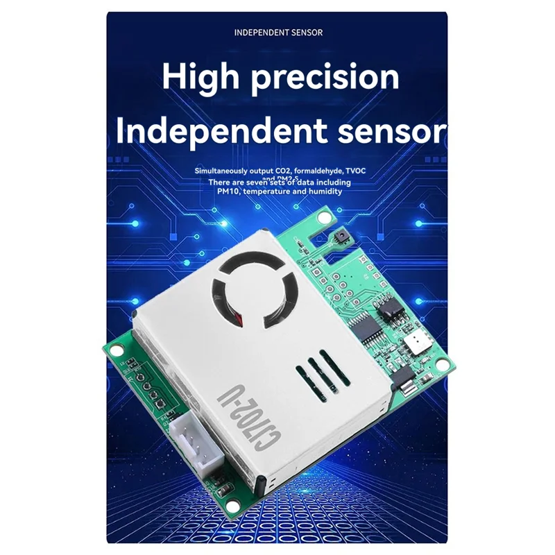 

-ABHW Sensor Module Collector Module CJ-702-U CO2/PM2.5/CH2O/TVOC Multi-In-One Emperature & Humidity