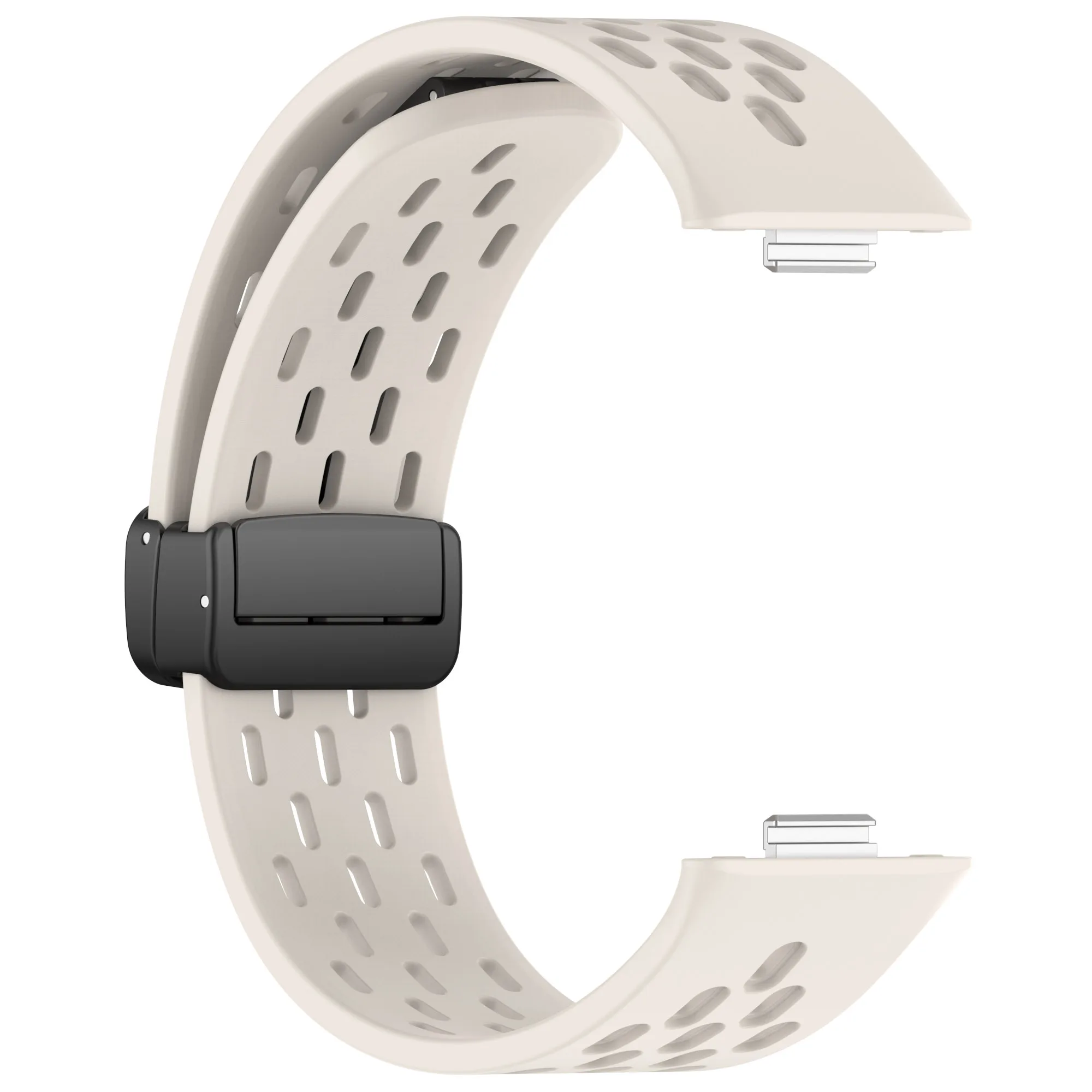 For Huawei Watch Fit 3 Strap With Holes Magnetic Buckle Strap High Quality Soft Silicone Watchband With Folding Buckle image 6