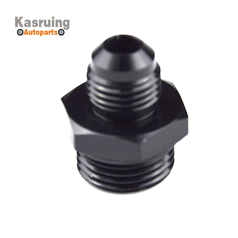 High Quality ORB-8 O-ring Port Boss AN8 8AN to AN6 Adapter Fitting Black Anodized Oil Cooling