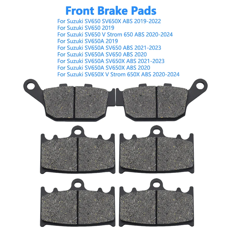 

Для Suzuki SV650 SV650X ABS V Strom 650 ABS SV650A SV650X аксессуары для мотоциклов, комплекты передних и задних тормозных колодок, прочный