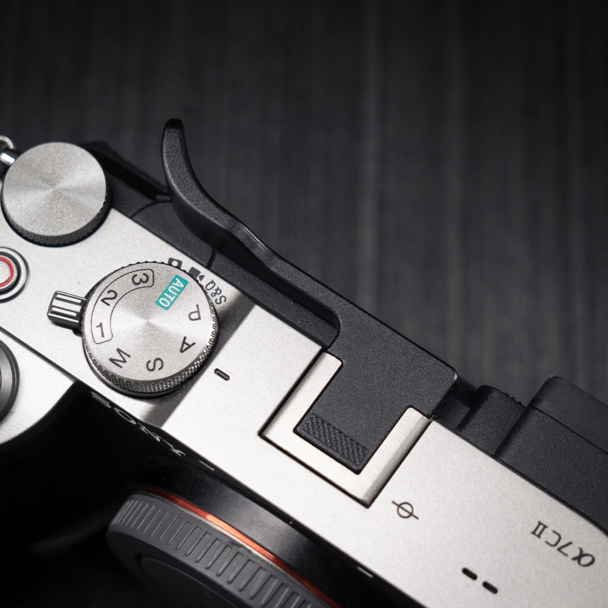 Aluminium Metall Blitzschuh Daumen-Up Blitzschuh Daumen-Up Grip für Sony A7C2 A7CR A7C Kamera Handgriff – Detail 11