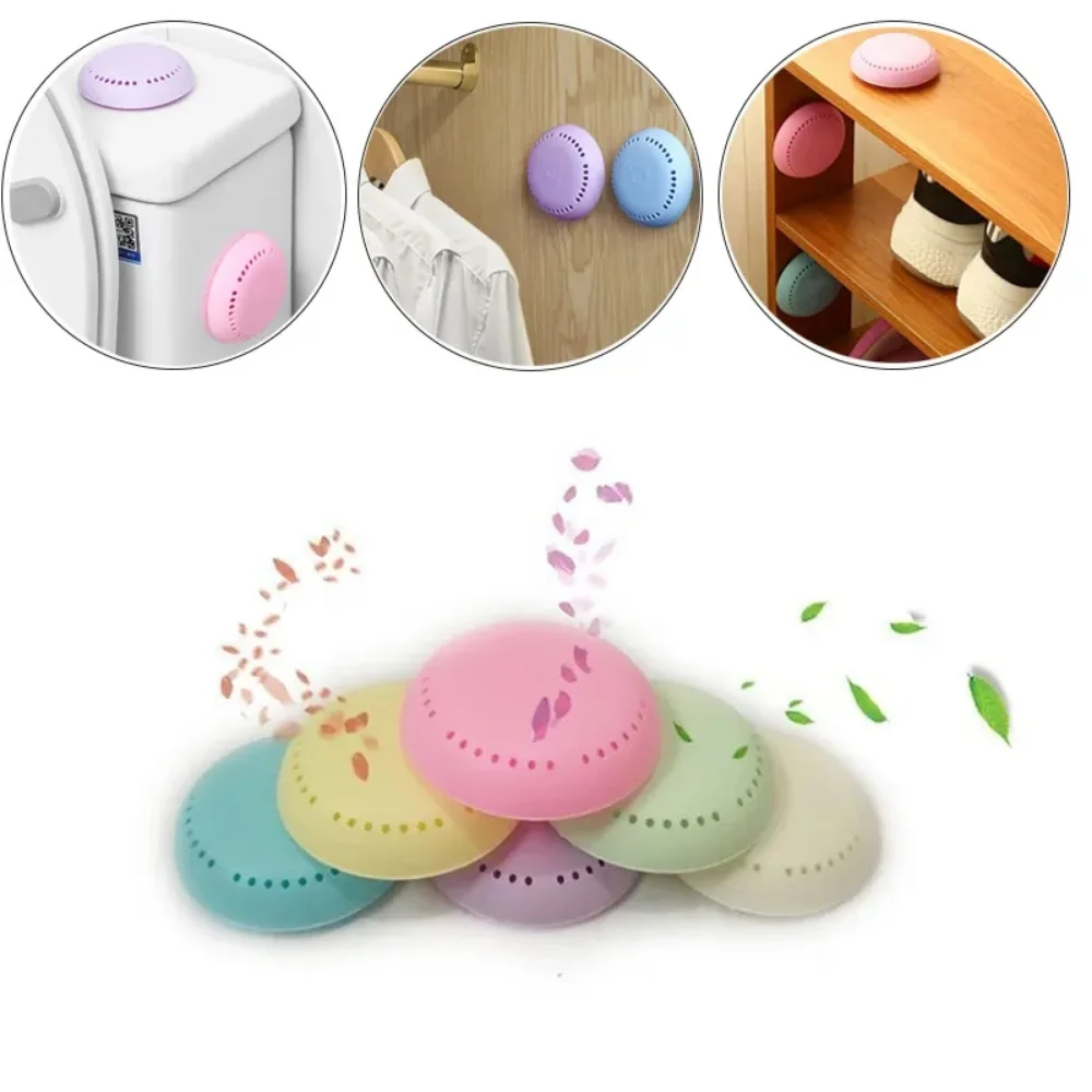 10pcs Solid Round Fisher Aromatherapy Fragrance Lasting Deodorization Toilet Bedroom Wardrobe Car Home Toilet  Air Deodorant