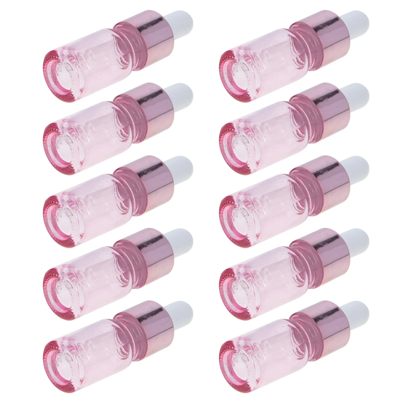 

35Pcs Rose Gold Dropper Bottles Empty Refillable Perfume Sub Storage Bottles Travel Use Dropper Bottle