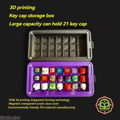 3D Printed Keycap Storage Box Plastic Keycap Collection Case Handmade Custom Desktop Decor Mechanical Keyboard Accessories