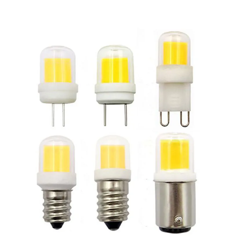 1PCS DIMMABLE BA15D G9 E11 E14 LED Light Bulb 5W AC 12V 110V 220V COB 1511 LED Lamp  for Chandelier Sewing Machine