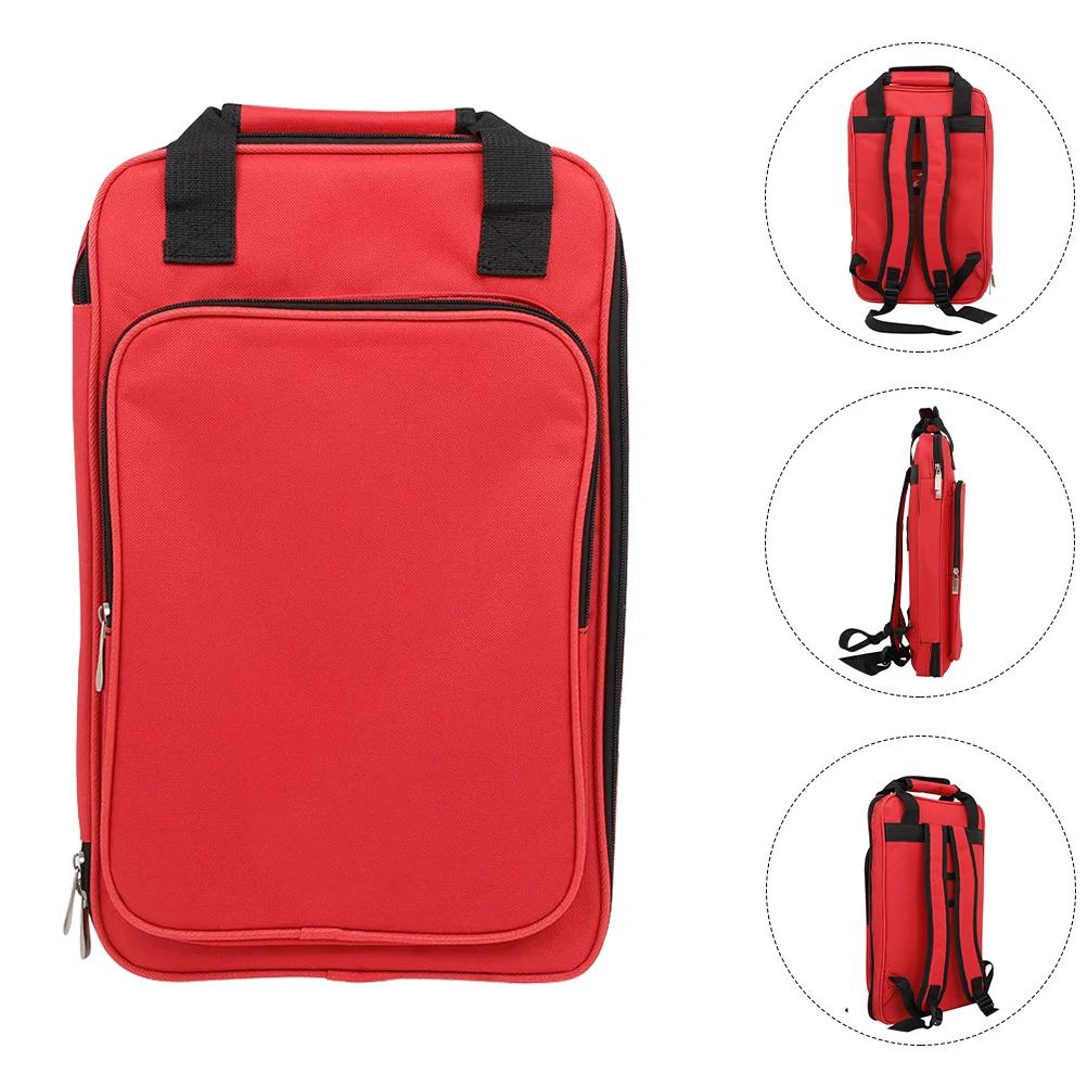 

Drum Stick Bag Oxford Cloth Thickened Portable Backpack Drumstick Storage Mallets Organizer Pouch Holder Holders Percussion Kit