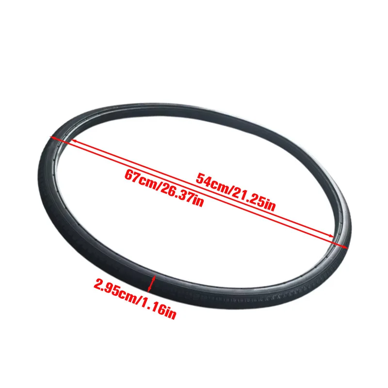 Hot26X1 3/8 solid tire explosion-proof tire, suitable for most electric bicycle and electric scooter tire modification parts