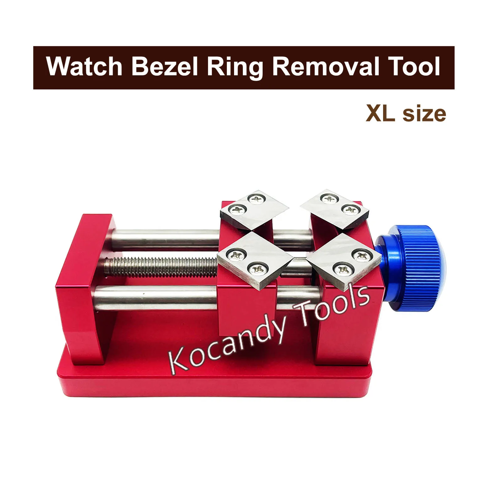 

Watchmakers Tool Extra Large Red Watch Bezel Remover Max.50mm Caseback Opener W9155