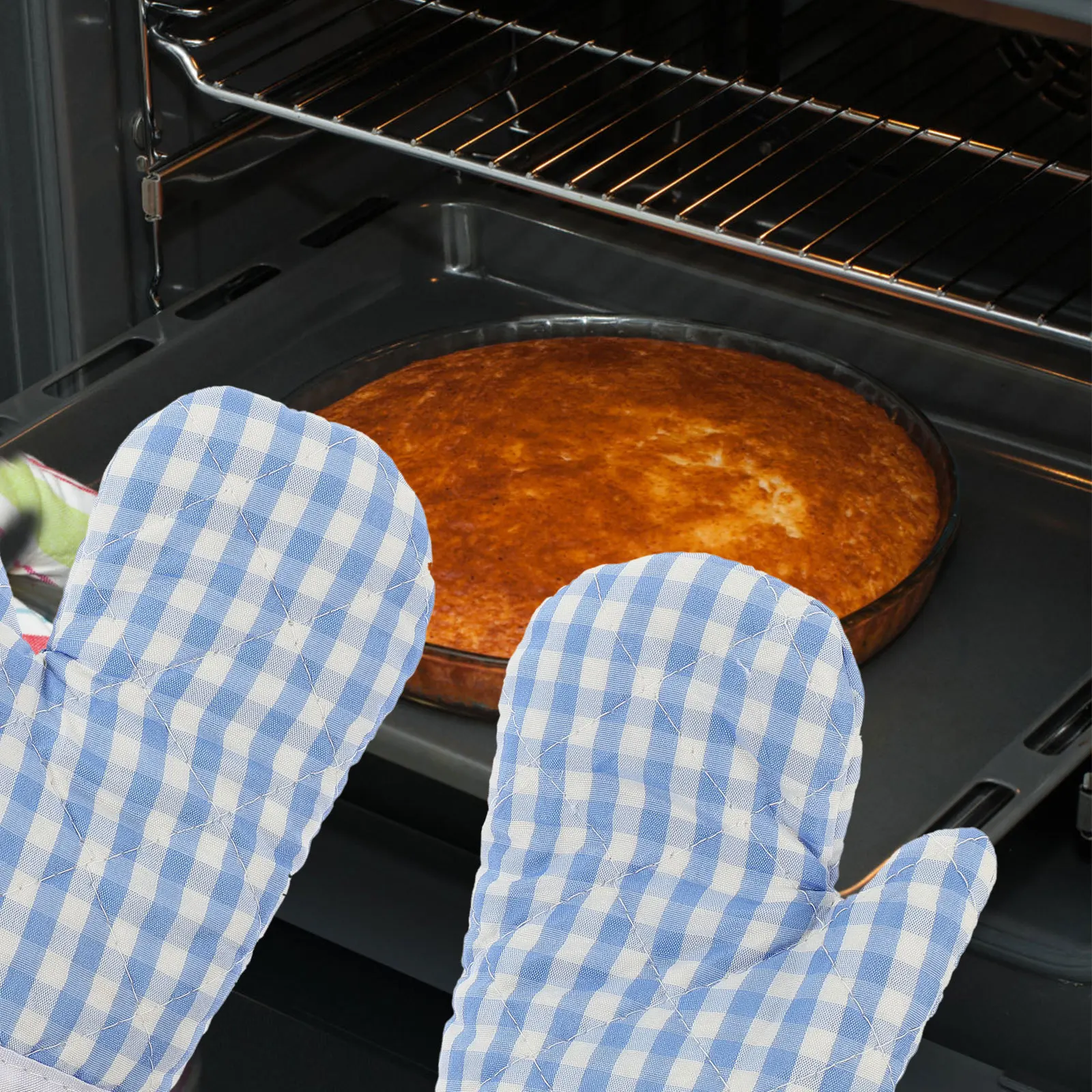 

4 Pcs Flexible Oven Gloves Food Mitts Heated for Cooking Anti-scalding Baking Prep Fireproof