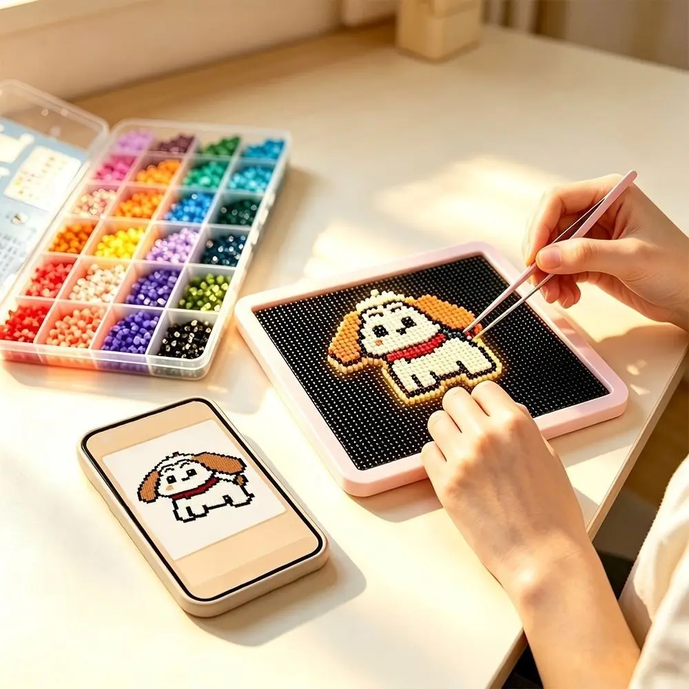 tableros-de-cuentas-inteligentes-de-26mm-con-fusibles-controlados-por-app-resistentes-al-calor-para-cuentas-hama-y-perler-tablero-eficiente-para-cuentas-led-diy