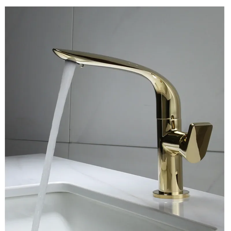 

Basin Faucet Brass Bathroom Mixer Tap Black Wash basin Single Handle Hot Cold White Gold Lavotory