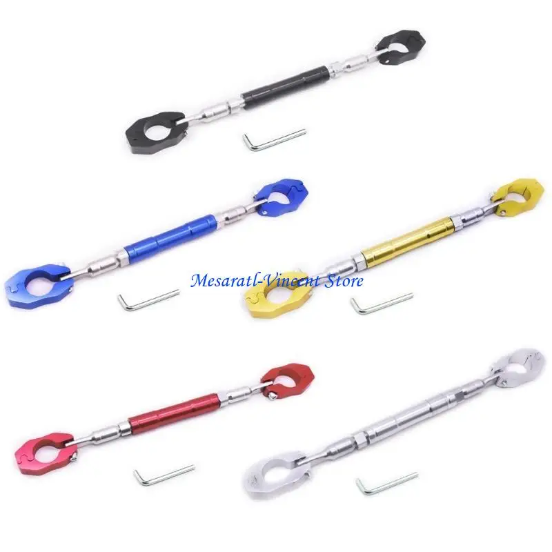 A70F Motorcycle Handlebar Stabilizers Bar, Adjustable Crossbar Balance Bracket Regulator Reinforcing Improved Riding Comfort