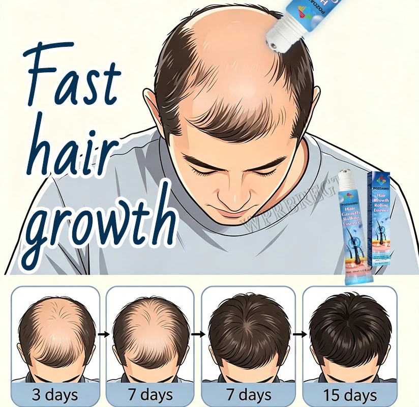 Keratin hair growth rollerball, a repairing hair growth product that helps hair regeneration.