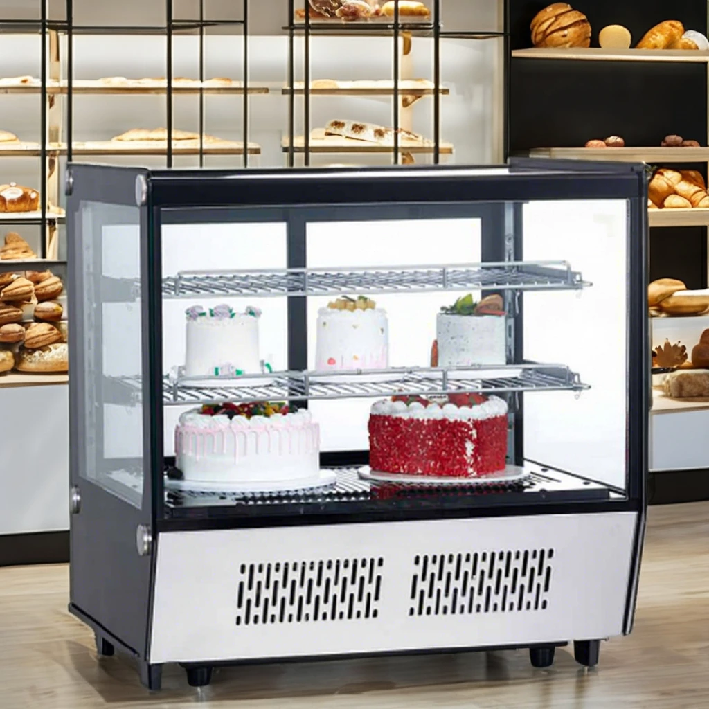 120L Cheap Price Bakery Display Cooler Case Counter Top Desktop Commercial Refrigerator Display