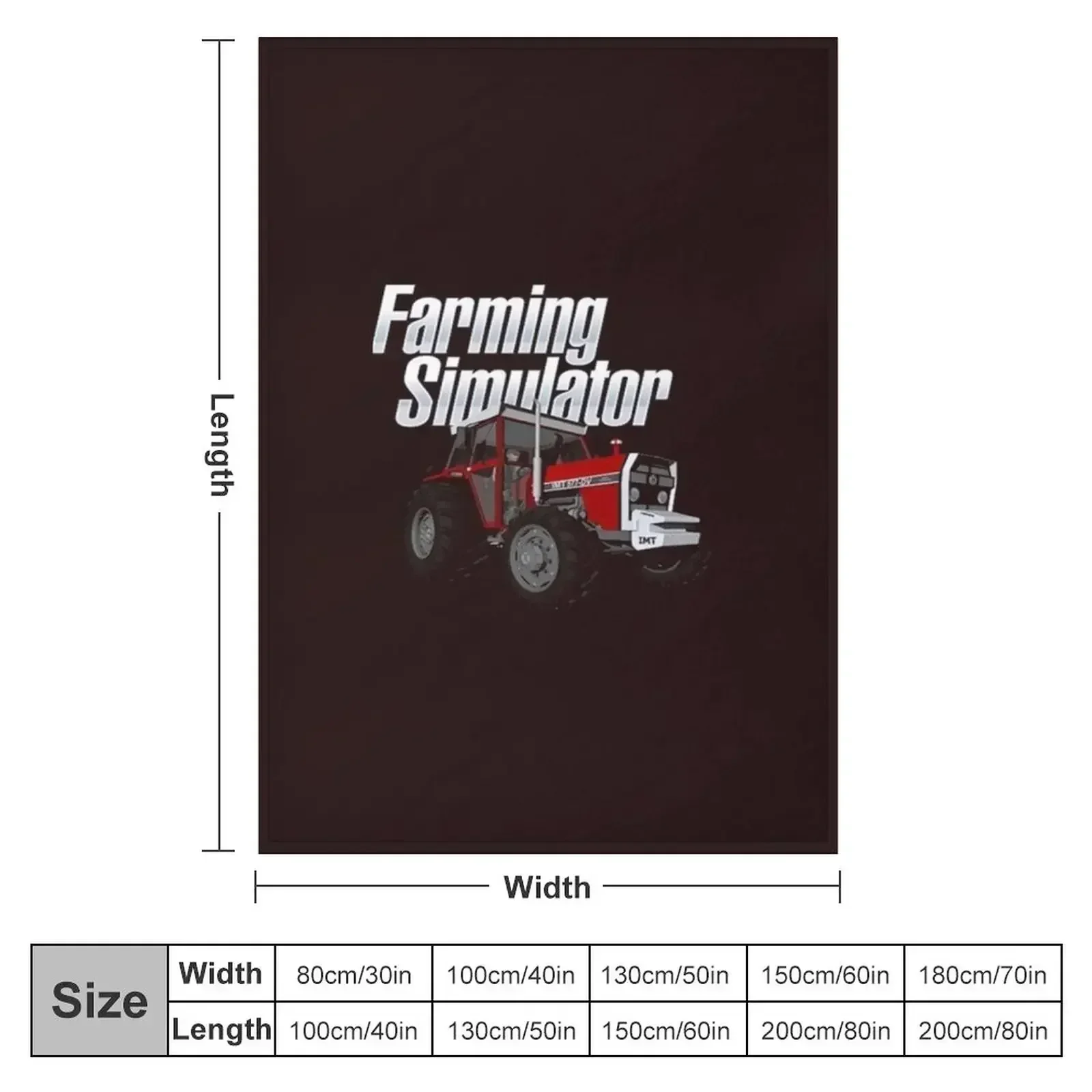 Farming simulator Throw Blanket For Sofa Thin Moving Luxury Designer Thin Plush Luxury Thicken Blankets