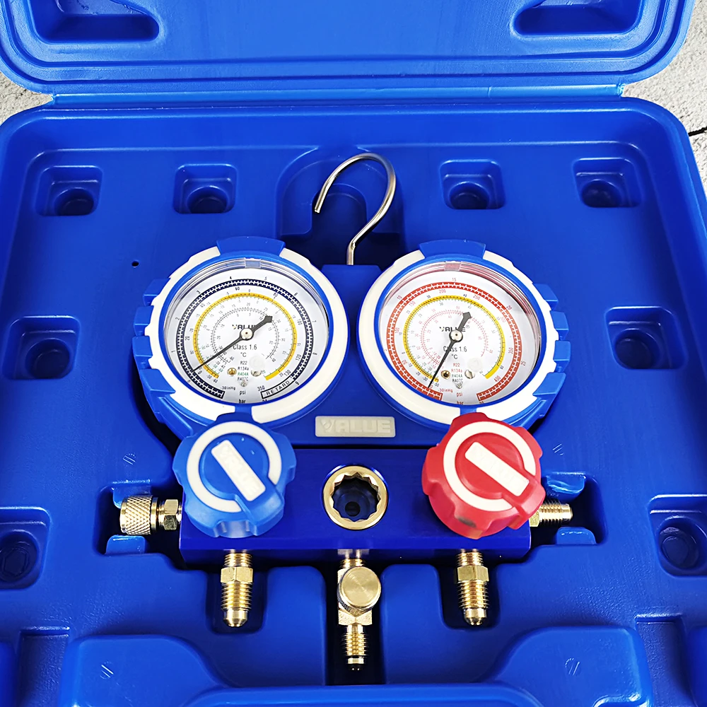 Klimaanlage Fluorid Meter Set Tisch Gruppe Kältemittel VMG-2-R22-B Kältemittel Kältemittel Manometer